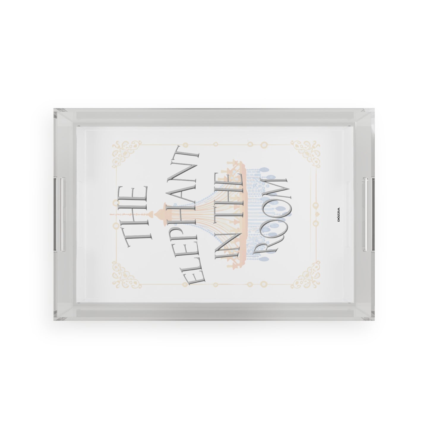 Elegant Acrylic Serving Tray