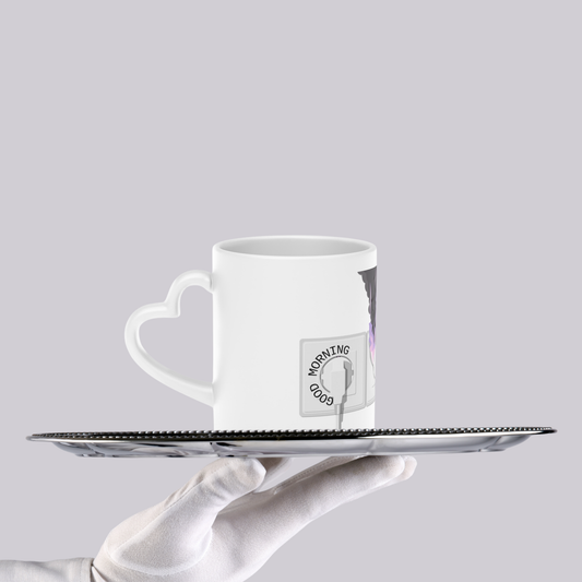 Good morning heart mug -