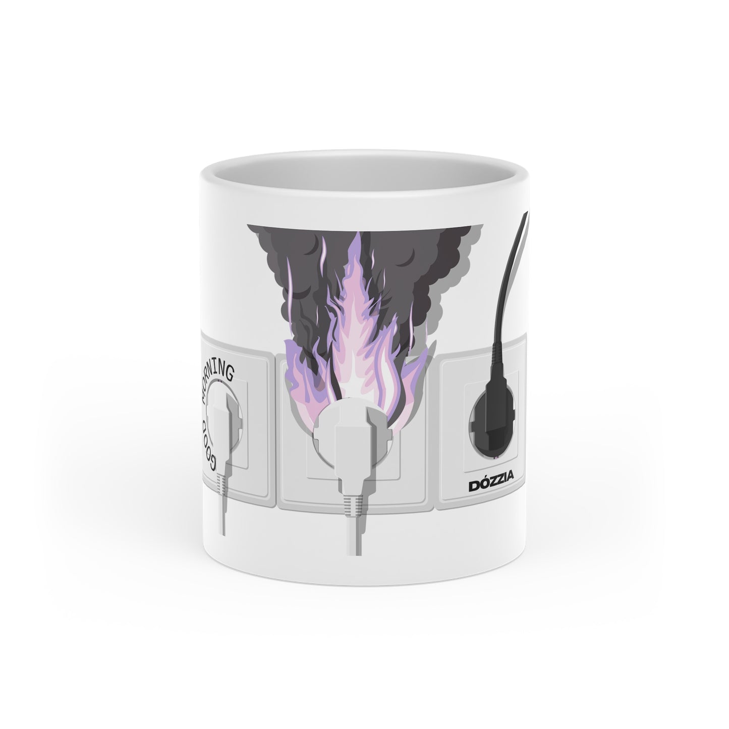 Good morning heart mug -